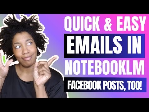Epic NotebookLM Use Case Quick & Easy Emails, Facebook Posts, Images + MORE