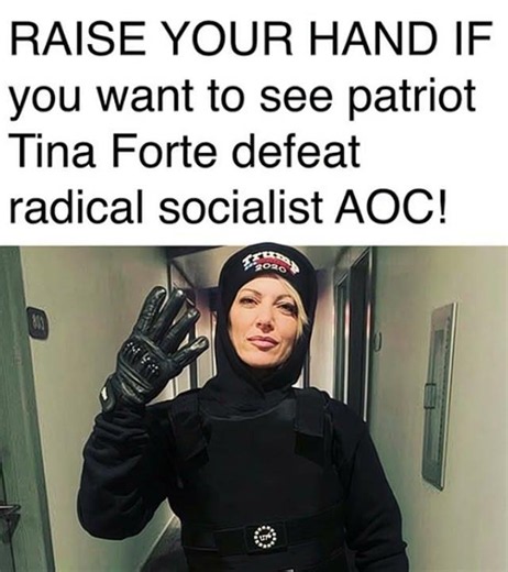 Tina Forte challenges AOC, highlighting sharp political divisions in New York politics.