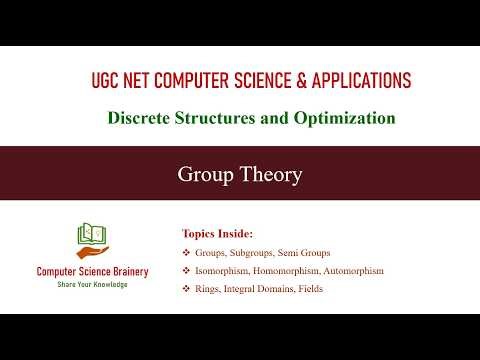 Group Theory | Discrete Structures | Unit 1-5 | UGC NET Computer Science