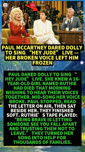 Paul McCartney Dared Dolly to Sing “Hey Jude” Live — Her Broken Voice Left Him Frozen #shorts #viral
