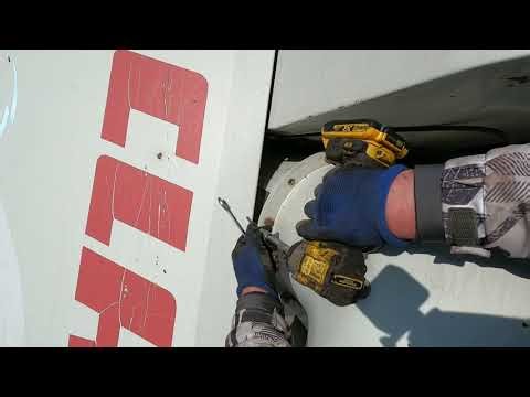 Inside a Combine Harvester: Removing the Unloading Auger Elbow & Hydraulic Cylinder (Full Tear Down)