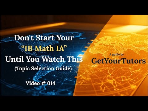 How to Pick a Level 7 IB Math IA Topic: The Architect’s Blueprint (AA & AI)