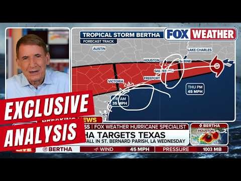 Exclusive Analysis: Bryan Norcross Explains What's Next As Tropical Storm Bertha Heads For Texas