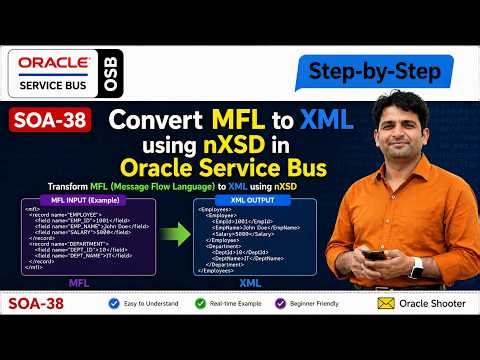 SOA-38 | Convert MFL to XML using nXSD in Oracle Service Bus | Step-by-Step | Tech Shooter