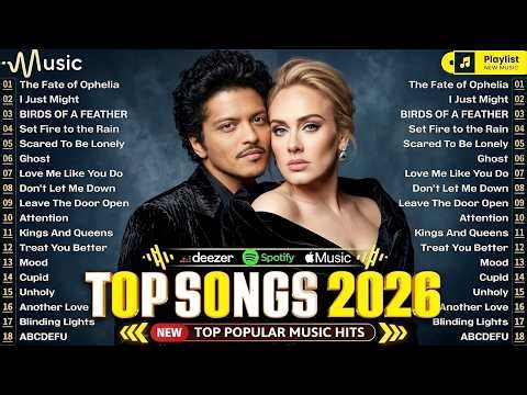 Adele, Rihanna, Justin Bieber, Taylor Swift, Billie Eilish, Bruno Mars - Billboard Hot 100 This Week