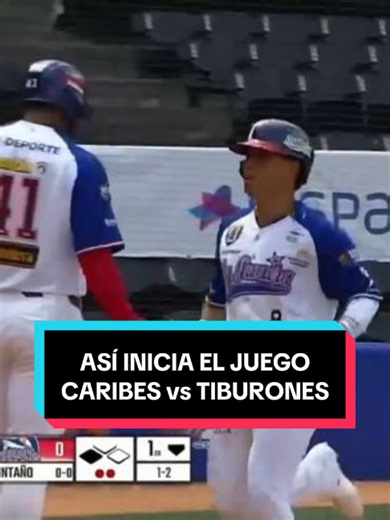 Así inició el Caribes vs Tiburones este domingo. La Guaira con doble play para cerrar la primera entrada de Caribes y luego Jorge Barrosa el big leaguer de Houston Astros conectó doblete y luego anotó por wild pitch. 1x0 arriba La Guaira en una entrada completa. CARIBES DE ANZOÁTEGUI vs TIBURONES DE LA GUAIRA - 25/10/26 - Estadio de la UCV en Caracas. TEMPORADA REGULAR LIGA VENEZOLANA DE BÉISBOL PROFESIONAL - LVBP Entra ya al link en nuestra bio. GrandSlamInter con videos, información en vivo, e
