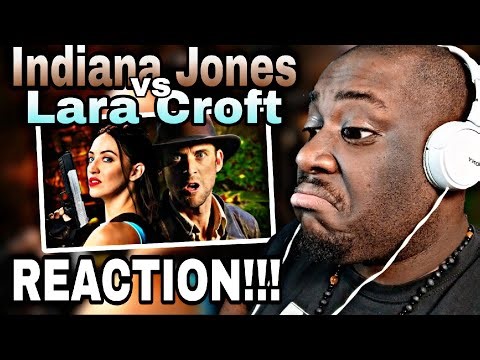 Lara Croft vs Indiana Jones. Epic Rap Battles Of History(REACTION)