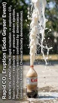 Why Mentos + Coke ACTUALLY Explodes! 🚀 #Science
