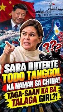 SARA DUTERTE TODO TANGGOL NA NAMAN SA CHINA! TAGA-SAAN KA BA TALAGA GIRL?!