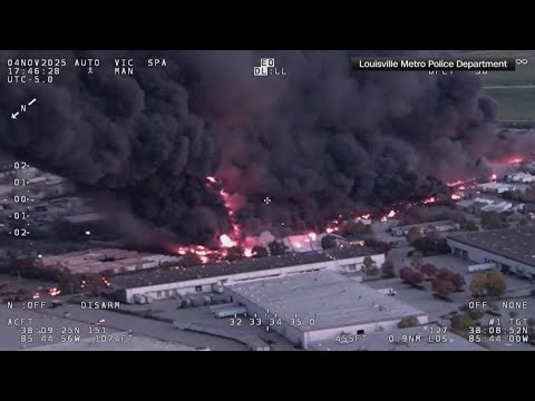 UPS plane crash aftermath seen on Louisville police bodycam