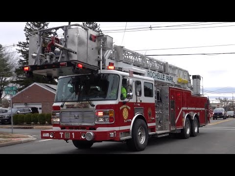 Rochelle Park Fire Department Engine 1, Truck 1 & Fire Prevention 2 Responding 3/6/25