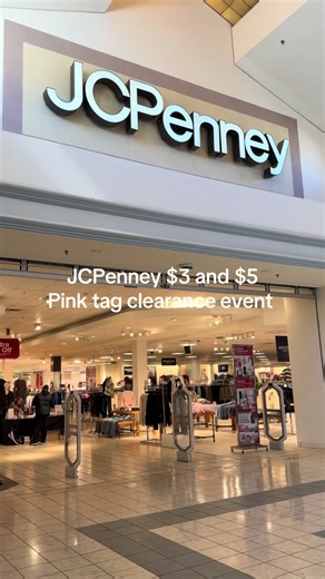 JCPenney $3 and $5 pink tag clearance event are back! Kids clothing are the only items that are $3 and everything else is $5. Go to each department and look for pink tags cause they will be $5. Some items are $5 but aren’t marked correctly so be sure to use the JCP app to price check.