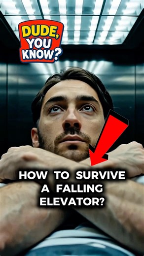 How Do You Survive a Plunging Elevator? The Answer Shocks 😱📉