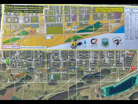 Munich Orienteering Festival Head-to-head Sprint Race 3 at Riemer Park 18 April 2026