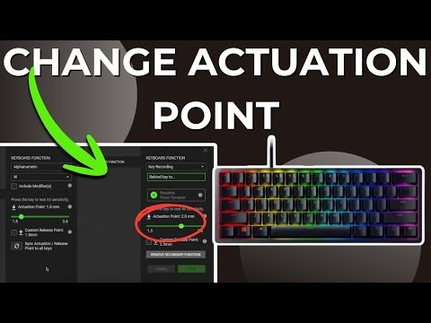 How To Change Actuation Point On Razer Huntsman Mini Special Edition
