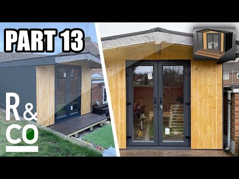 DIY Garden Room Build (Part 13) Ceiling/Soffit V Groove T&G Cladding