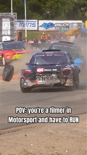 Rallycross car losing wheel @ RallyX Valkenswaard - RX Supercar / FC2 #automobile