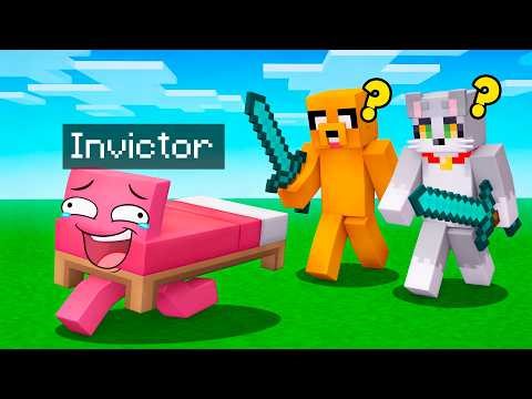 THE BEST HIDING PLACE TRANSFORMED INTO A BED IN MINECRAFT! 😂 INVICTOR