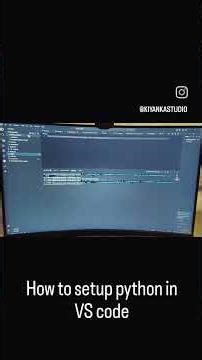 How to setup python in VS code