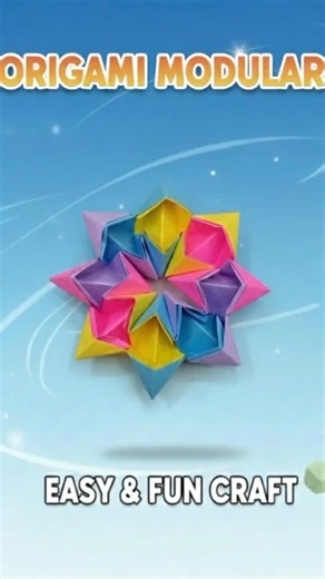 Origami modlar #diy #craft #modularorigami #origami #origamimodular