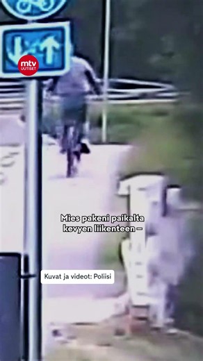 Poliisi julkaisi uutta kuvaa Kaukovainion epäillystä polkupyöräpuukottajasta