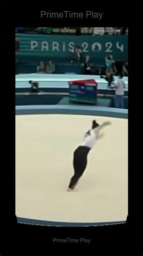 She Didn't Even Wobble 🤯 #gymnastics #olympics #shorts