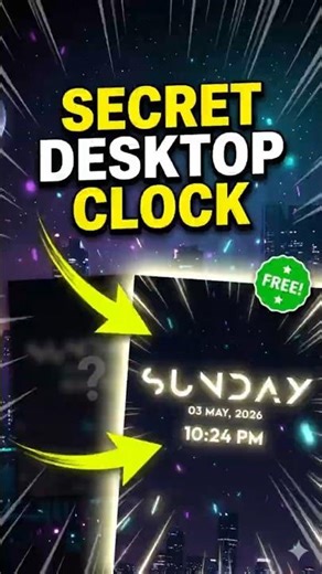 Get This Aesthetic Desktop Clock (FREE) | Stop having a boring desktop. Get this Clock now!