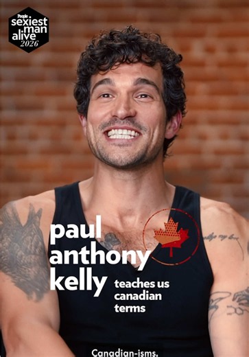 Learning Canadian-isms with #PaulAnthonyKelly? Sign us up! Watch our video interview in the #PeopleApp, and read the full #SexiestManAlive issue instantly as a #PeopleVIP (link in bio).