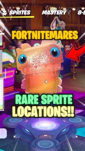 ALL RARE SPRITE Locations in FORTNITEMARES! 🎃👀