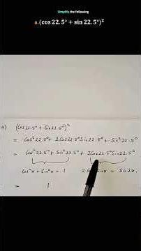 Simplifying trig expressions| Without a calculator| Grade 12 math Quebec