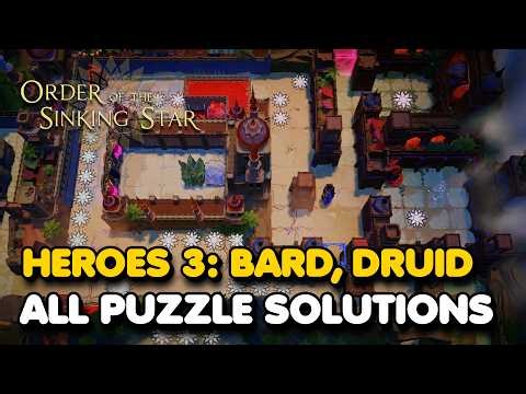Order of The Sinking Star - Heroes 3: Bard, Druid All Puzzle Solutions (Walkthrough)