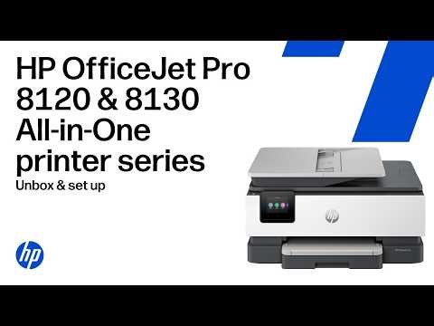 How to unbox & set up | HP OfficeJet Pro 8120 & 8130 All-in-One printer series