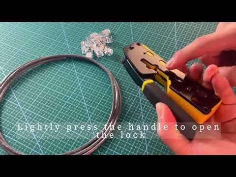 ZoeRax RJ45 CAT6 Crimp Tool Pass Through Crimper Cutter for C