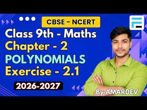 CBSE Class 9 Maths Chapter 2 Exercise 2.1 | Polynomials | NCERT Solutions 2026-27 | Step by Step