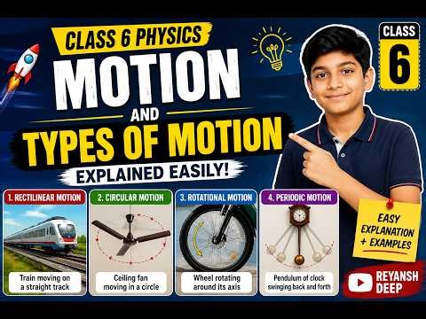 Motion and Types of Motion Explained Easily | Class 6 Physics