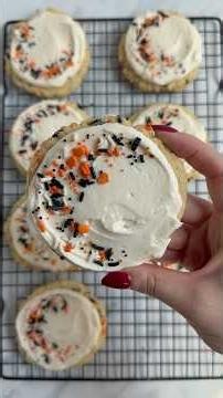 Soft Frosted Sprinkle Sugar Cookie Recipe