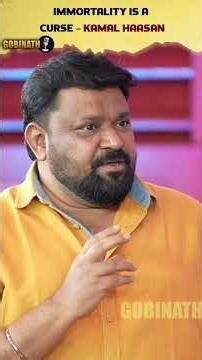 Kamal Haasan on Mortality: “Every Poem Needs a Full Stop” | Gobinath #shorts