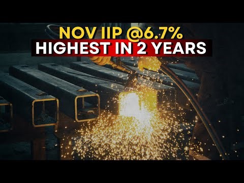 November IIP Growth Hits Two-Year High Of 6.7% After Flat October