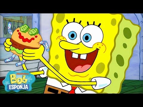 Bob Esponja | ¡45 minutos de locuras culinarias de Bob Esponja! 🍔 | Español