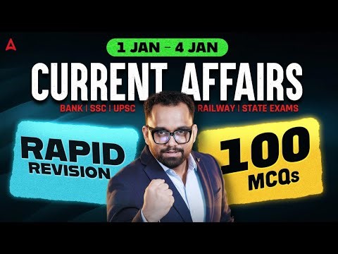 Current Affairs Weekly Revision: January 2026 | Best 150 Questions for Bank Exams | By Ashish Sir
