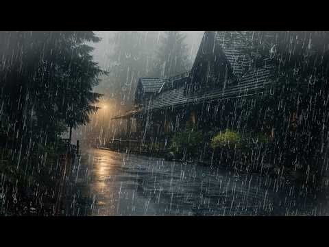 Beat Insomnia with Heavy Rain & Thunder Sounds for Sleeping – White Noise for Deep Sleep