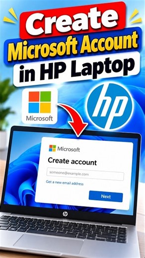 How To Create Microsoft Account in HP Laptop Windows 11 ( 2026 )