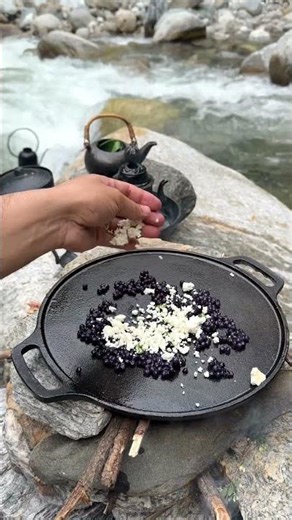 Black unique recipe #mountains #nature #ndiafirstoutdoorChef #jordanmanali