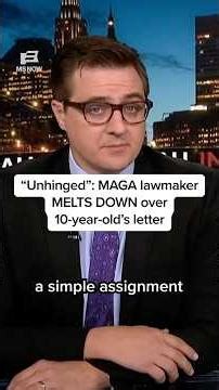 ‘Unhinged’: MAGA lawmaker MELTS DOWN over 10-year-old’s letter