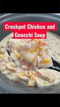 Crockpot Chicken and Gnocchi Soup