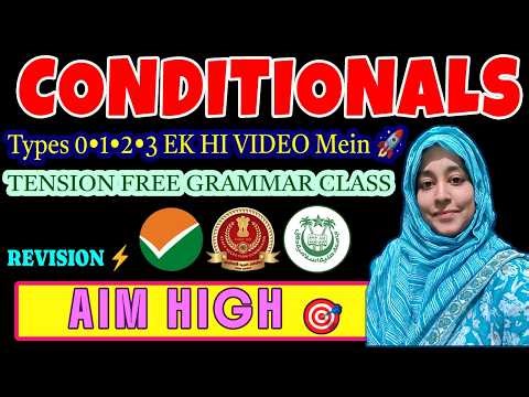 If Clauses Made Easy🔥 Conditional Sentences Types 0,1,2,3