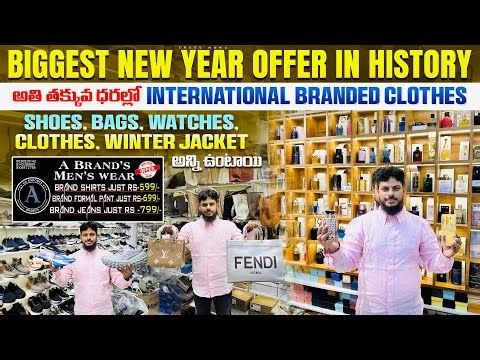 Biggest offer in history branded clothes warehouse in Hyderabad/ a brands menswear