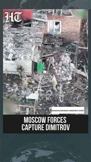Russian Flags Raised as Forces Claim DPR’s Dimitrov — Dramatic Frontline Footage | #shorts