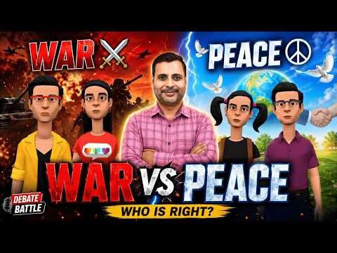 War vs Peace Debate | Who Is Right? 🔥 School Debate Competition