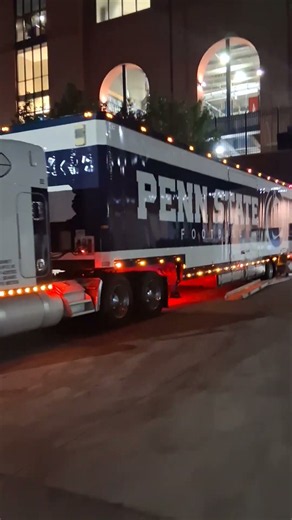 Penn State Football Equipment Truck at Michigan Stadium.